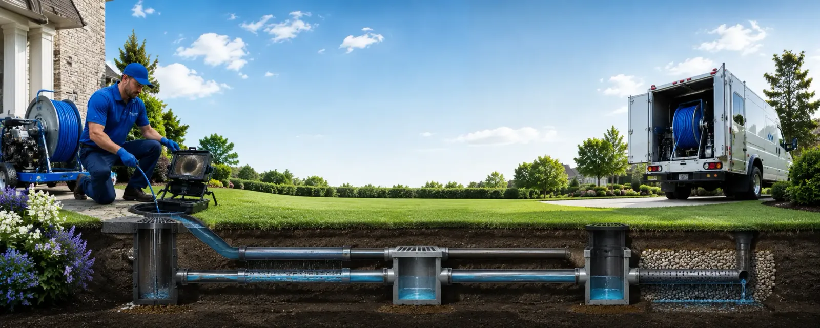 Outdoor drain cleaning information for Hopedale, OH
